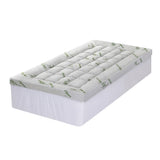Giselle Bedding 1500GSM Pillowtop Mattress Topper Bamboo Mattress Pad for Back Pain Relief Washable 11cm Thick Bed Cover with 45cm Deep Pocket King Single