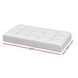 Giselle Bedding Baby Cot Pillowtop Mattress Topper 750GSM Bamboo Cooling Pad for Temperature Regulation, Machine Washable Bed Protector