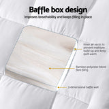 Giselle Bedding Baby Cot Pillowtop Mattress Topper 750GSM Bamboo Cooling Pad for Temperature Regulation, Machine Washable Bed Protector