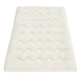 Giselle Bedding Pillowtop Mattress Topper 5cm Reversible Cooling & Soft Coral Fleece Pad for Back Pain Relief, Washable Skin-friendly Bed Protector with 45cm Deep Pocket King Single