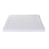 Giselle Bedding Pillowtop Mattress Topper 5cm Reversible Cooling & Soft Coral Fleece Pad for Back Pain Relief, Washable Skin-friendly Bed Protector with 45cm Deep Pocket Queen