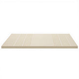 Giselle Bedding Latex Mattress Topper, 7.5cm Thick 7-Zone Pressure Relief Bed Pad with Washable Cover, Cooling Breathable Mat for Side Sleepers & Back Pain, Beige King Single