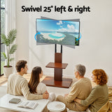 Artiss TV Stand 32-70" Wooden Tray Swivel Height Adjustable