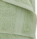 Samland Premium Cotton Washcloths 4-Pack Quick-Dry Face Towels Set-Green