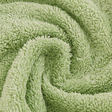 Samland Premium Cotton Washcloths 4-Pack Quick-Dry Face Towels Set-Green