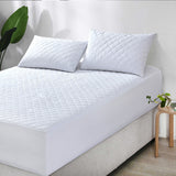 Elan Linen 100% Cotton Quilted Fully Fitted 50cm Deep Double Size Waterproof Mattress Protector