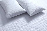 Elan Linen 100% Cotton Quilted Fully Fitted 50cm Deep Double Size Waterproof Mattress Protector