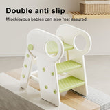 White children's washing stairs, kids bathroom steps, toddler step stool, bathroom stool for kids, child hygiene steps, kids self-care steps, bathroom ladder for kids