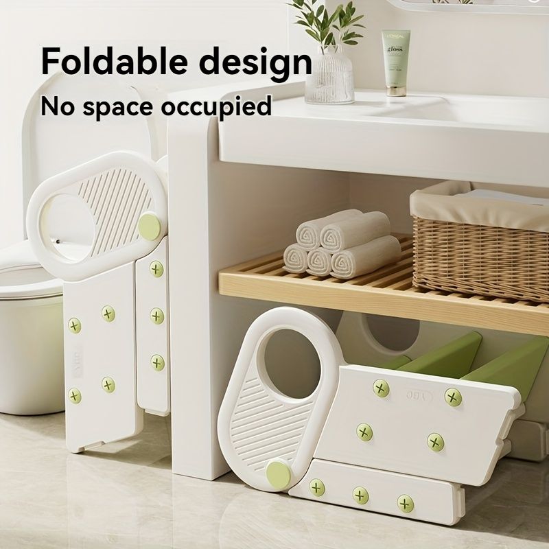 White children's washing stairs, kids bathroom steps, toddler step stool, bathroom stool for kids, child hygiene steps, kids self-care steps, bathroom ladder for kids
