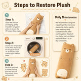 Long-Shaped Pillow Plush Pillow Hugging Pillow Soft Pillow Sleeping Pillow Gift - Gray - Size 39in