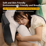 Reading Pillow for Kid Or Adult Large Back Pillow for Sitting Up in Bed Detachable Neck Roll with Arms Large Bed Rest Pillow Back Pillow for Sitting in Bed Watching TV Reading - Gray - Size 60*40CM
