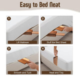 Acacia Wood Mattress Lifter Bed-Making Tool Set Mattress Lifting Wedge Bed