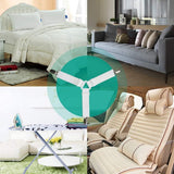 4-Pack Adjustable Bed Sheet Fasteners with Triangle 3-Clamp Design, White Elastic Bands & Nickel-Plated Clips—Secures Fitted Sheets, Sofa Covers, Car Seat Covers, and Tablecloths—Easy Install, Reusable