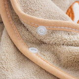 Ultra-Soft Hooded Bath Towel for Kids – Coral Fleece Poncho with Charming Animal Design, Quick-Dry Absorbent Robe for Bath, Pool, Beach (Bunny)