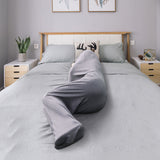 Hooded Sleep Pod: Kids Wearable Blanket – Comfy Hooded Cocoon, Cooling, Machine Washable (Grey, 150×40cm)