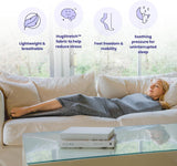 Hooded Sleep Pod: Adults Large Wearable Blanket – Comfy Hooded Cocoon, Cooling, Machine Washable (Grey, 185×50cm)