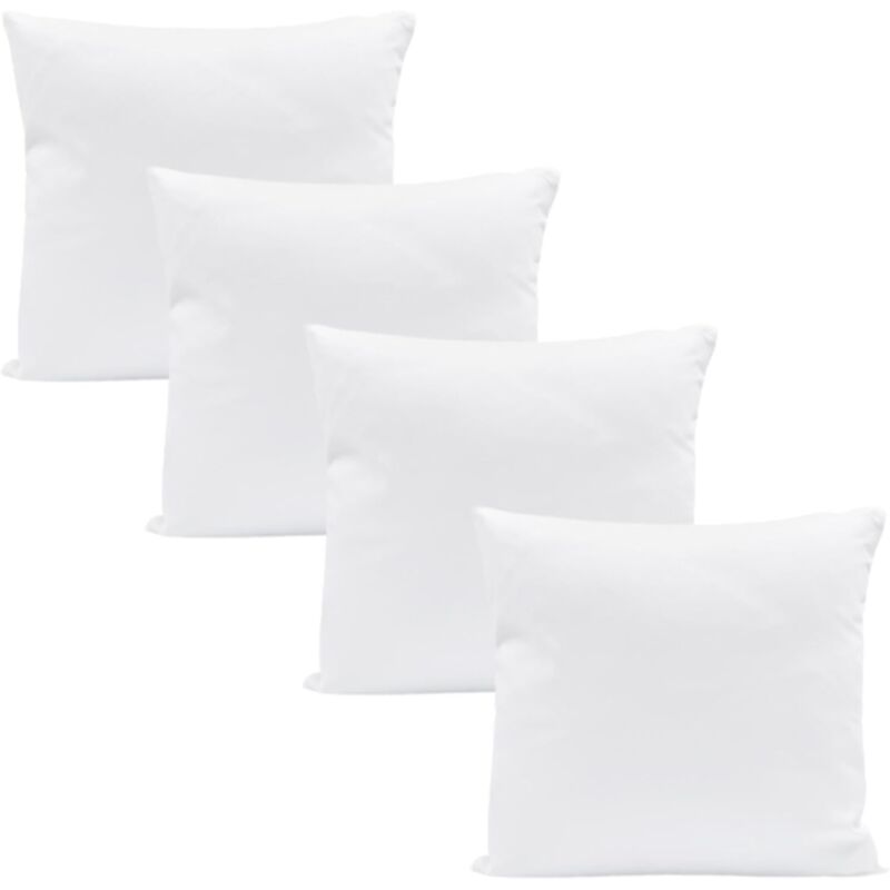 Microfiber Quilted Pillow 40X40 Cm - Sleeping Bed Pillow White Pillow White Filling Pillow - 4 pcs Set