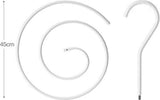 Spiral Hanger - Diameter 45cm - Drying Function - Duvet Cover Hanger - Multifunctional Storage - Spiral Quilt Drying Rack - Space-Saving Hangers for Sheets Bedspreads Coverlets Mattresses Tablecloths Sofa Covers Blankets Scarves Capes - White - 1 Piece