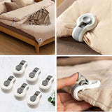 Sturdy Duvet Clips - 6 Pieces - Duvet Clips - Duvet Pegs - Duvet Clamps - Clip Duvet Cover - Prevents Your Duvet from Shifting - Neat - Clips - Blankets - Sheets - Grey