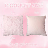 pieces - Pillowcase - Cushion covers - Cushion covers with bow - Decorative pillowcases - Room Decoration - Home Decoration - for the living room, bedroom and sofa - 45*45 cm - pink - (NO cushion core)