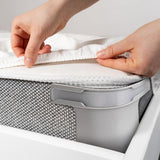 4 pieces - Sheet holder - Bed sheet holder - Duvet clips - Sheet clamps - with fastening strips - removable fitted sheet corner holders - bed clips - corner holders for covers - for mattress protectors, bedding, blankets - 15*12*8.5 cm - grey