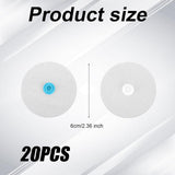 Bedding Snaps - 10 Pairs - Duvet Cover Snaps - Polyester - Plastic - Duvet Clips - Iron-On Duvet Fasteners to Hold Duvet - Duvet Clamps - Bed Sheet Tensioners - 60mm - White