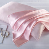Satin Silk Pillowcase for Hair and Skin, Standard Size Pillowcase, 2-Pack, Super Soft Pillowcase with Envelope Closure