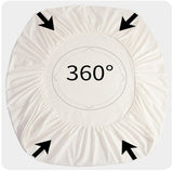 Mattress protector - Mattress cover - Elastic band - Washable - Elastic fit Mattress protector - For small double to king-size beds (White, 198x203cm)