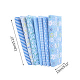 Tdoenbutw clearance Cotton Crafts Fabric Bundle Patchwork Squares Quilting Sewing Patchwork DIY 7PCS 7PC DIY Fabric fall fabric squares clearance sale Blue