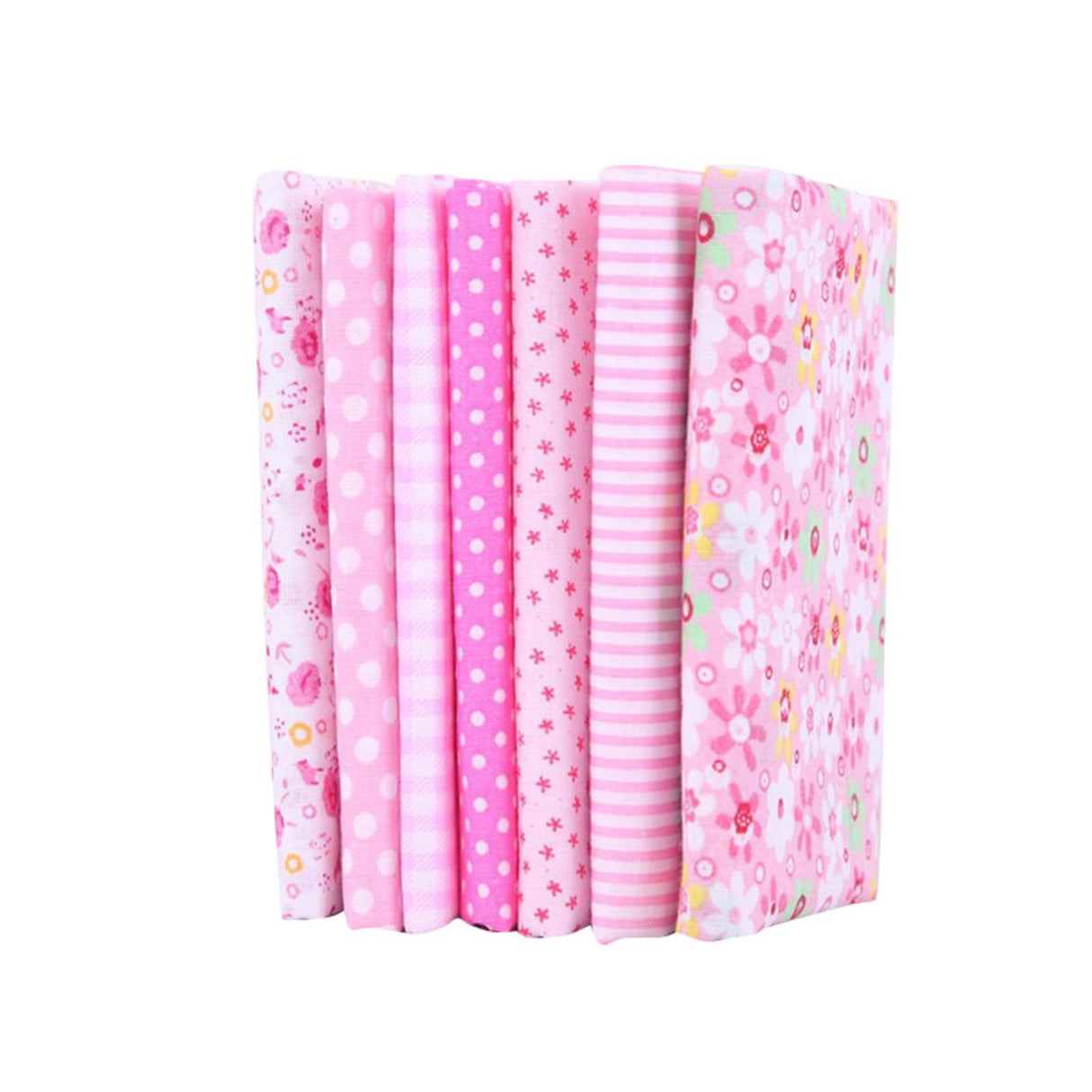Tdoenbutw clearance Cotton Crafts Fabric Bundle Patchwork Squares Quilting Sewing Patchwork DIY 7PCS 7PC DIY Fabric fall fabric squares clearance sale Multicolor