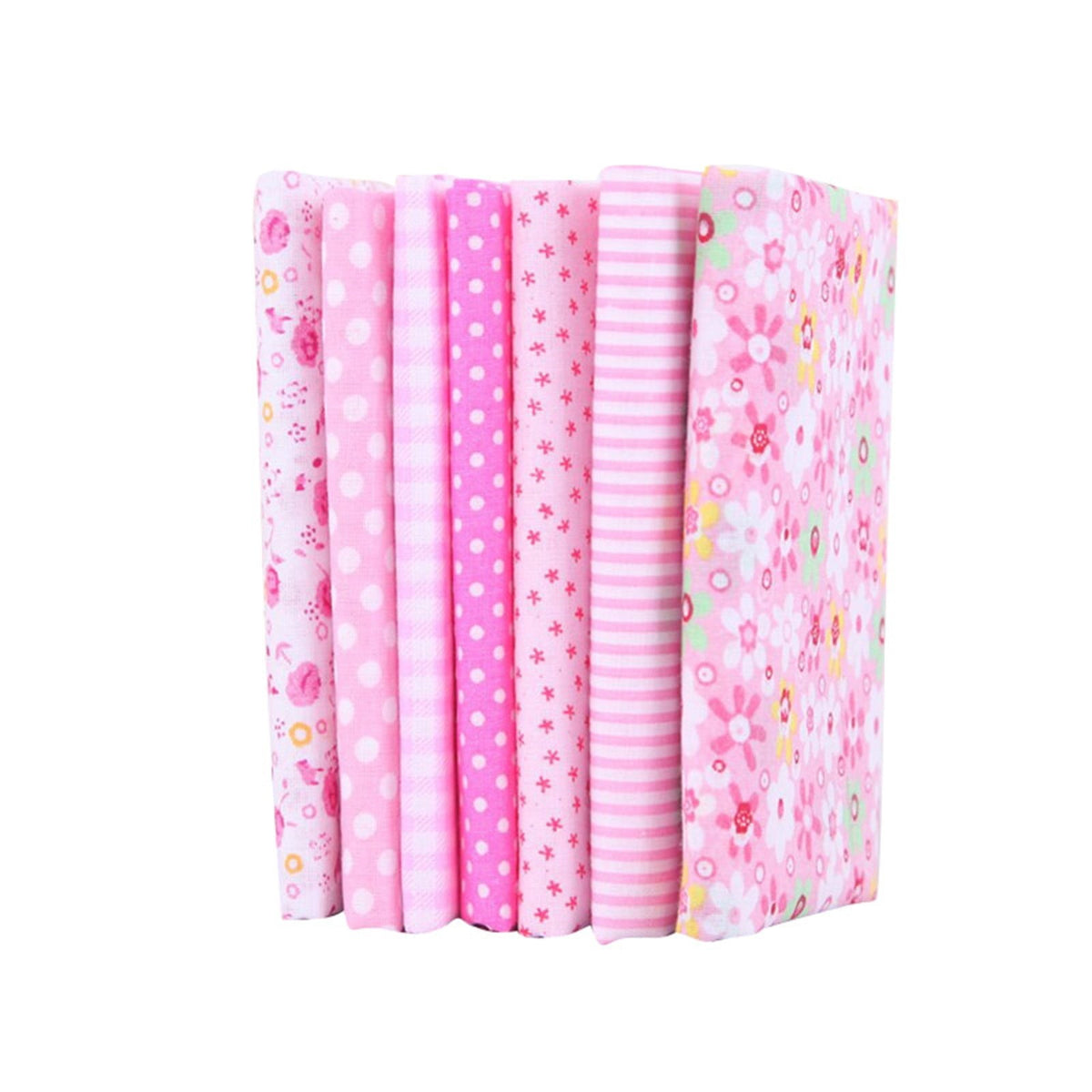 Tdoenbutw clearance Cotton Crafts Fabric Bundle Patchwork Squares Quilting Sewing Patchwork DIY 7PCS 7PC DIY Fabric fall fabric squares clearance sale Z-Blue2