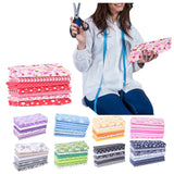 Tdoenbutw clearance Cotton Crafts Fabric Bundle Patchwork Squares Quilting Sewing Patchwork DIY 7PCS 7PC DIY Fabric fall fabric squares clearance sale Z-red1