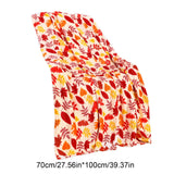 Xuniizn Fall Throw Blanket Breathable Fleece Blanket,28x39" Soft & Skin-Friendly High-Density Fall Blanket Warm, Heat-Locking, Machine-Washable, A Cozy Choice for Autumn & Winter Home Use D#Multicolor(28x39")