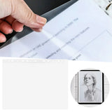 JWDX Document Bag Clearance, Material Bag, 100Pcs Sheet Protectors 9 X 12 Heavy Duty Clear Sheet Protectors Page Protectors Plastic Sleeves for Plastic Document Protectors Letter Paper Clear