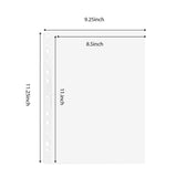 JWDX Document Bag Clearance, Material Bag, 100Pcs Sheet Protectors 9 X 12 Heavy Duty Clear Sheet Protectors Page Protectors Plastic Sleeves for Plastic Document Protectors Letter Paper Clear