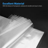 JWDX Document Bag Clearance, Material Bag, 100Pcs Sheet Protectors 9 X 12 Heavy Duty Clear Sheet Protectors Page Protectors Plastic Sleeves for Plastic Document Protectors Letter Paper Clear