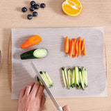 JWDX Placemat Clearance, Disposable Cutting Board Mat Disposable Cutting Mat Cutting Board Sheet with Built in Crease Flexible Plastic Cutting Mat for Kitchen As shown