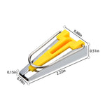 JWDX, Crimper*1 Bias Tape Makers Kit of 5 Sizes 1/4" 3/8" 1/2" 3/4" 1" Diy Quilting Tools Kit for Fabric Sewing and Quilting Bias Tape Makers Kit of 5 Sizes 1/4" 3/8" 1/2" 3/4" 1" Diy Quilting Too One Size Yellow