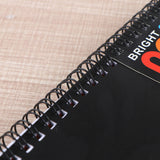 JWDX Hot Clearance! Notebooks Wirebound College Ruled Note Books Colored Lined Paper Perforated Notepad Memo Books Poly Cover Journaling Notebook 100 Sheets, 1 Notebook Notebook 100 Sheets Black