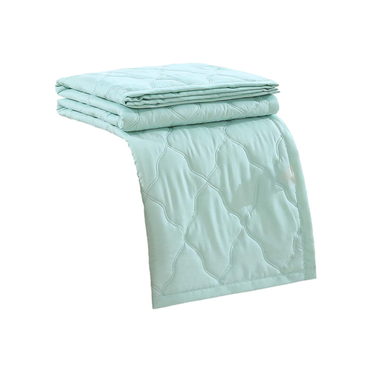LGCASL Summer Blanket Bed Blanket Skin Friendly Plain Print Washed Cotton Bed Blanket Cool Comforter Hot Sleeping Summer Comforter Ventilated Comforter Light blue