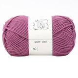 LGCASL Hand-Knitted Yarn #2 Pure White , 1Pc100G Hand Woven Cotton Yarn Soft Crochet Yarn for Hand Knitting Warm Sweater Sofa Cushion Scarf Diy Dark Purple