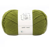 LGCASL Hand-Knitted Yarn #2 Pure White , 1Pc100G Hand Woven Cotton Yarn Soft Crochet Yarn for Hand Knitting Warm Sweater Sofa Cushion Scarf Diy Ebony Green