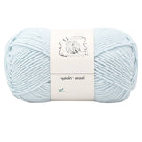 LGCASL Hand-Knitted Yarn #2 Pure White , 1Pc100G Hand Woven Cotton Yarn Soft Crochet Yarn for Hand Knitting Warm Sweater Sofa Cushion Scarf Diy Light blue