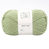 LGCASL Hand-Knitted Yarn #2 Pure White , 1Pc100G Hand Woven Cotton Yarn Soft Crochet Yarn for Hand Knitting Warm Sweater Sofa Cushion Scarf Diy red bean paste green