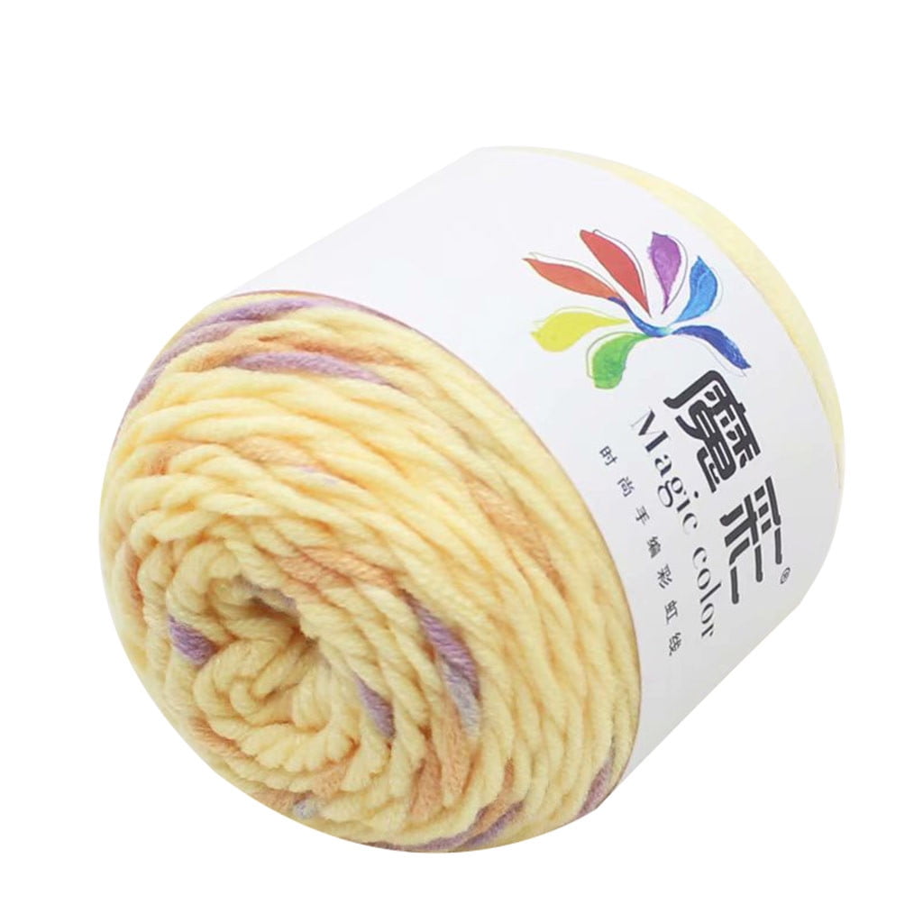 LGCASL Red and Pink Yarn, 5 Strands of Rainbow Cotton Crochet Diy Sweater Scarf Line Cotton Wool Thread No.17 Purple Music, Diy Colorful Yarn NO.07 Warm Spring