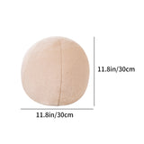 11.8 inch Ball Pillow Nordic Round Throw Pillows Boucle Ball Pillow Sphere Shaped Pillow Round Decorative Pillow for Couch, Sofa, Bedroom Beige
