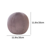 11.8 inch Ball Pillow Nordic Round Throw Pillows Boucle Ball Pillow Sphere Shaped Pillow Round Decorative Pillow for Couch, Sofa, Bedroom Brown