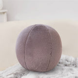 11.8 inch Ball Pillow Nordic Round Throw Pillows Boucle Ball Pillow Sphere Shaped Pillow Round Decorative Pillow for Couch, Sofa, Bedroom Brown