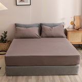 King Size Fitted Sheet, 100% Egyptian Cotton, Deep Pocket Premium Cotton Mattress Sheet,Double Bed Fitted Sheet Piece Non-Slip Fixed Bed Cover All-Inclusive Mattress Protection Bed Cover Beige