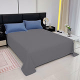 Waterproof Bed Flat Sheet ,Best Season Cotton Sheet-Long Staple Cotton Sheets Set, Soft Cotton Bed Sheets,Reusable Washable Mattress Protector Sheet, Furniture Cover for Bedding,Couch Black